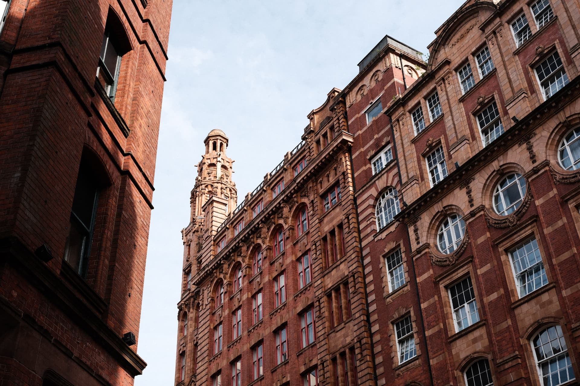 Ornate red-brick period buildings of the kind found across North West towns and cities